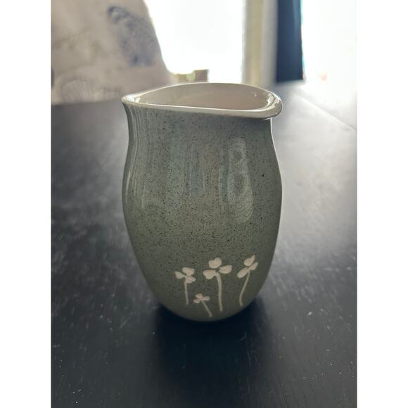 Vtg 50's Harkerware by Russel Wright Coral Olive w/ Flowers-13 Pc. Place Setting - Picture 7 of 8